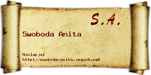 Swoboda Anita névjegykártya